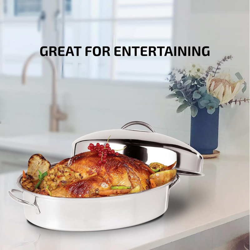 Oval roasting pan rack online